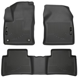 Toyota Prius Floor Liners - Front & 2nd Seat - Husky Liners - Weatherbeater - Black - 2016